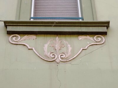 Baroque green window photo