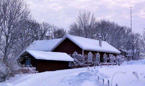 Home architecture winter photo