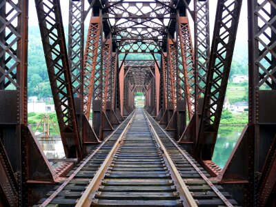 railroad bridge over the Gauley River photo