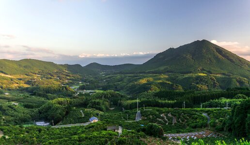 Evening view green kawachi