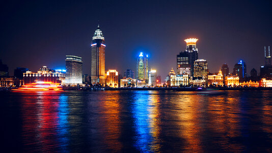 Night Skyline in Shanghai, China photo