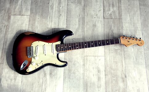 Fender electric guitar guitar photo