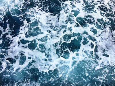 Ocean Water Abstract Background Top View photo