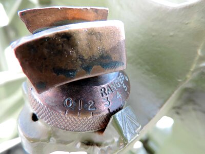 Brass cast iron close-up