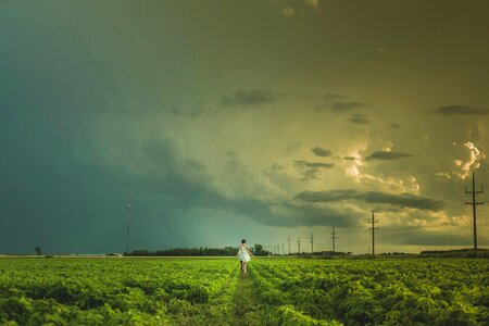 Agriculture atmosphere cloud photo