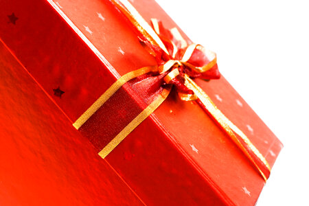 Red gift box photo