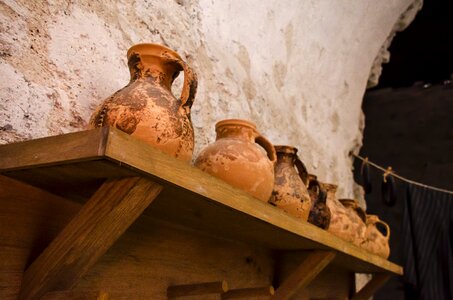 Medieval jars jugs photo