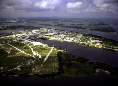 Blount Island landscape in Jacksonville, Florida photo