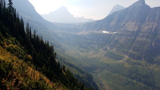 Mist panorama valley photo