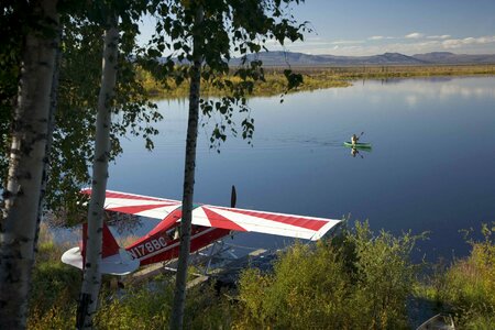 Airplane canoe canoeing photo