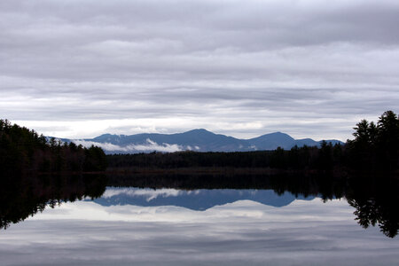 Mountain Reflection in Lake photo