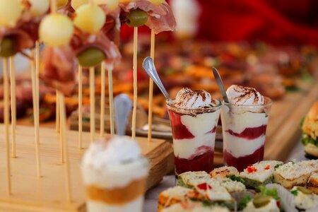 Pudding buffet snack