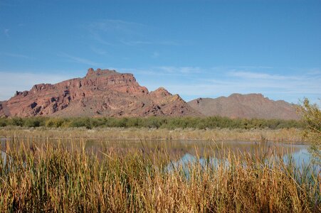 Mountain desert lake