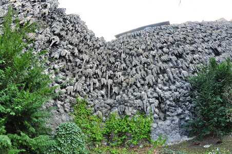 Dripstone wall in Wallenstein Palace Garden, Prague