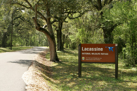 Lacassine National Wildlife Refuge sign photo