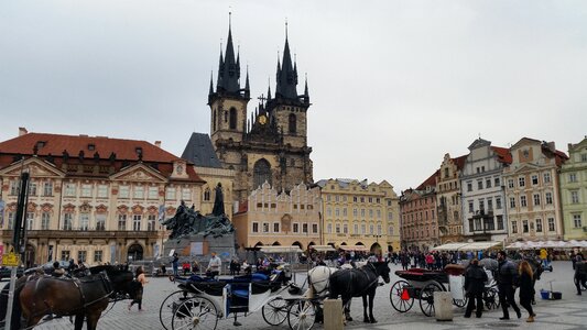 Town square europe photo