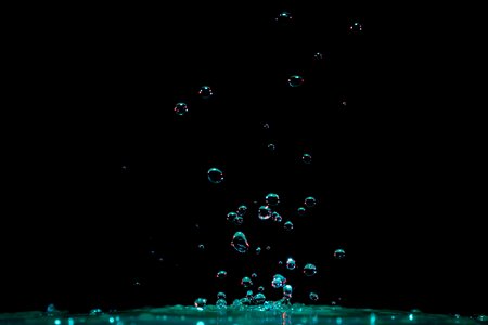 Dark splash water