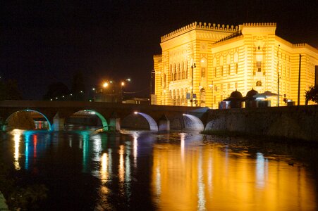 Miljacka bridge town hall