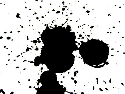 Black ink splatter photo