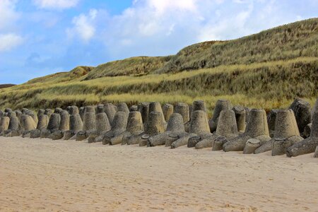 Coastal protection sylt north sea photo