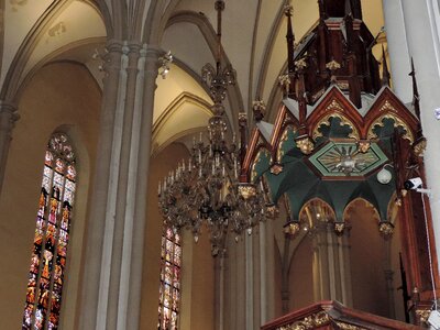 Cathedral catholic interior decoration photo