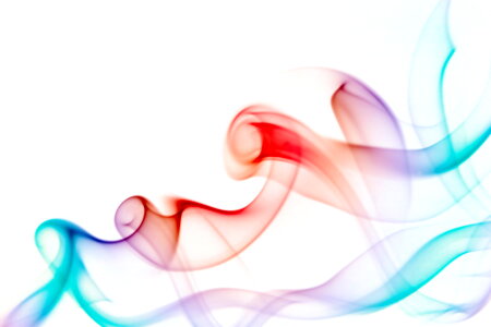 Swirly Abstract Smoke in Multicolor photo