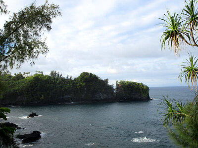 Onomea Bay from the scenic route through Papaikou and Pepeekeo in Hawaii photo