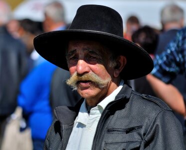 Portrait moustache men photo