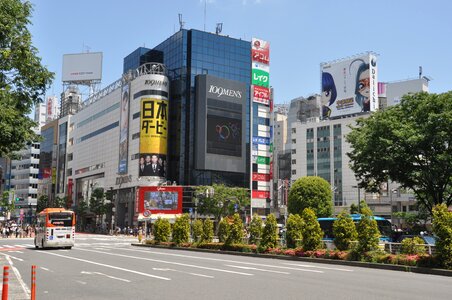 Traffic scene tokyo photo