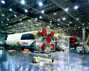 The Saturn V first stages photo