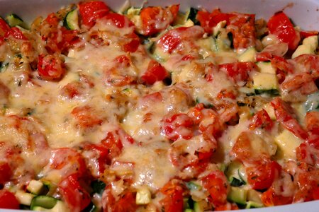 Casserole lasagna court