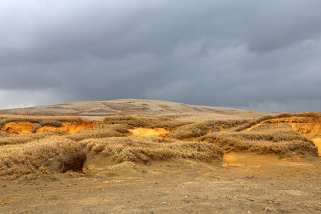 Sand Dunes Under the Cloudy Skies in Hawaii photo