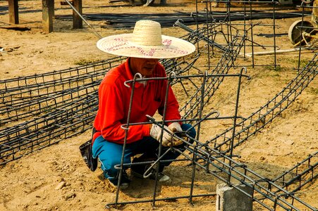 Human hat craftsmen photo