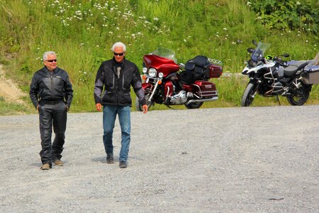 Old men bikers