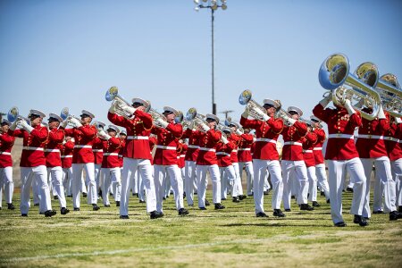 Musicians military instruments