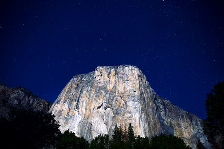 Night in the Yosemite Valley, Yosemite National Park, California photo