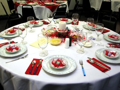 Celebration dinner table luxury