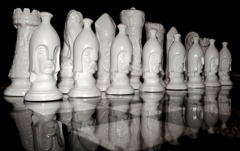 Chess game chess black white photo