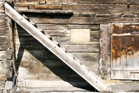 Ancient ladder wooden