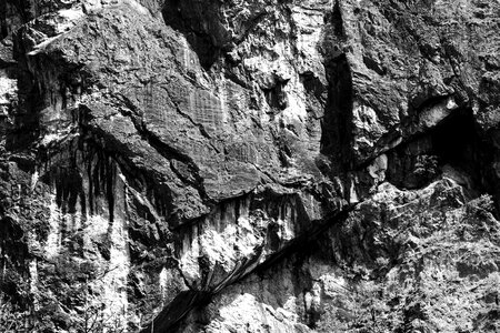Rock wall landscape mountains photo
