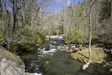 Scenic landscape of the River in Great Smoky Mountains National Park, North Carolina