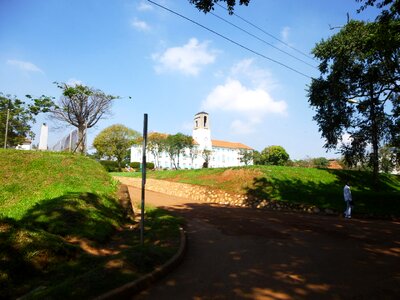 Cityscape buildings driveway photo