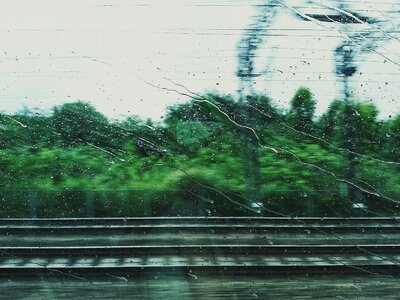 Transport journey rain