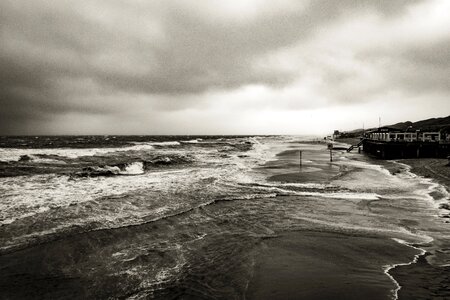 Shore coast storm