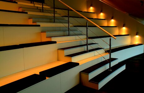 Staircase architecture seats photo