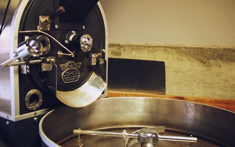 Coffee roasting machine equipment photo