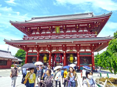 Temple shrine tourists photo