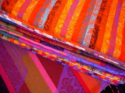 Colorful material pattern