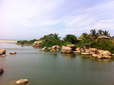 Calm rocks tranquil