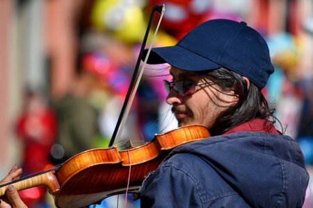 Eyeglasses festival hat photo